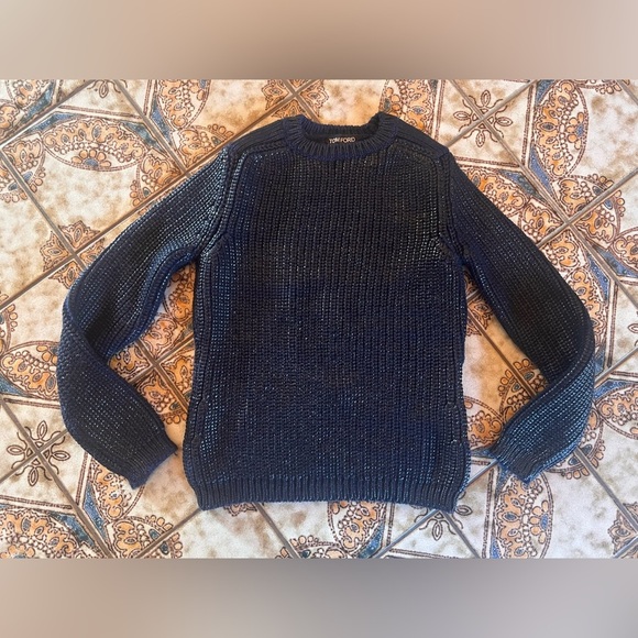 Tom Ford Navy Blue Sweater - Picture 1 of 13